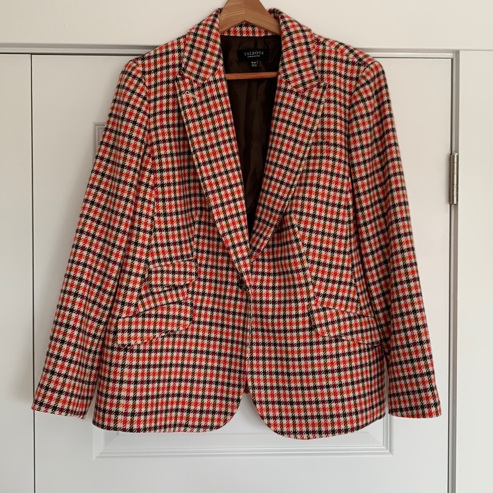 Talbots Plaid Blazer